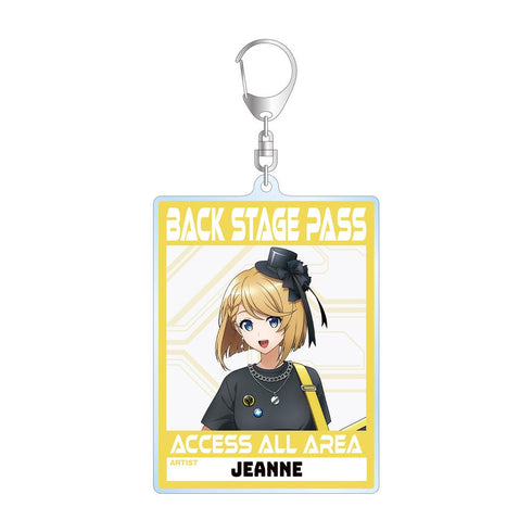 『#コンパス2.0 戦闘摂理解析システム』描き下ろし ジャンヌ ロックバンドver. バックステージパス風BIGアクリルキーホルダー